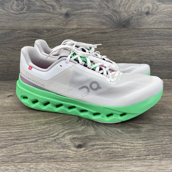 On Other - On Cloudsurfer Running Shoes Mens 11 White Green Pink CloudTec Phase 3ME30023103